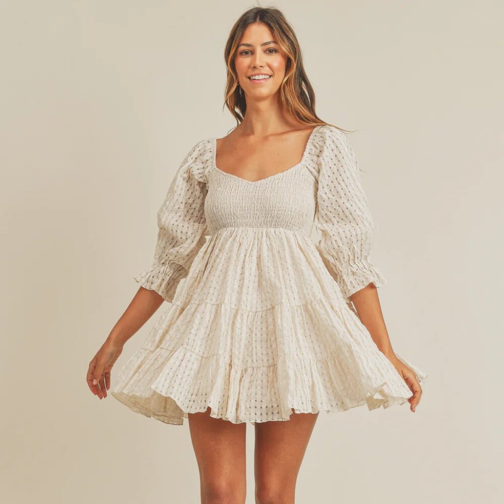 Mable Kate Smocked Gingham Dress - Picture 2 of 9